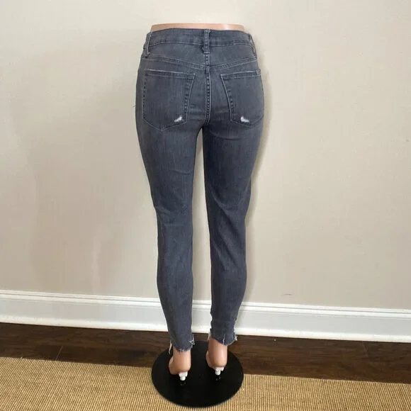 Joe's Distressed High-Rise Ankle Skinny Jeans, Size 29 - Picture 10 of 14